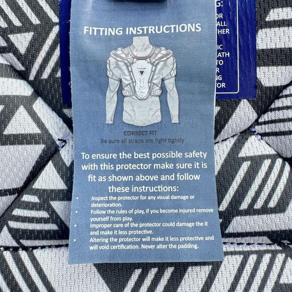 True Temper Zerolyte Lacrosse Shoulder Pads Size Small NOCSAE Certified 2022 - Picture 7 of 10